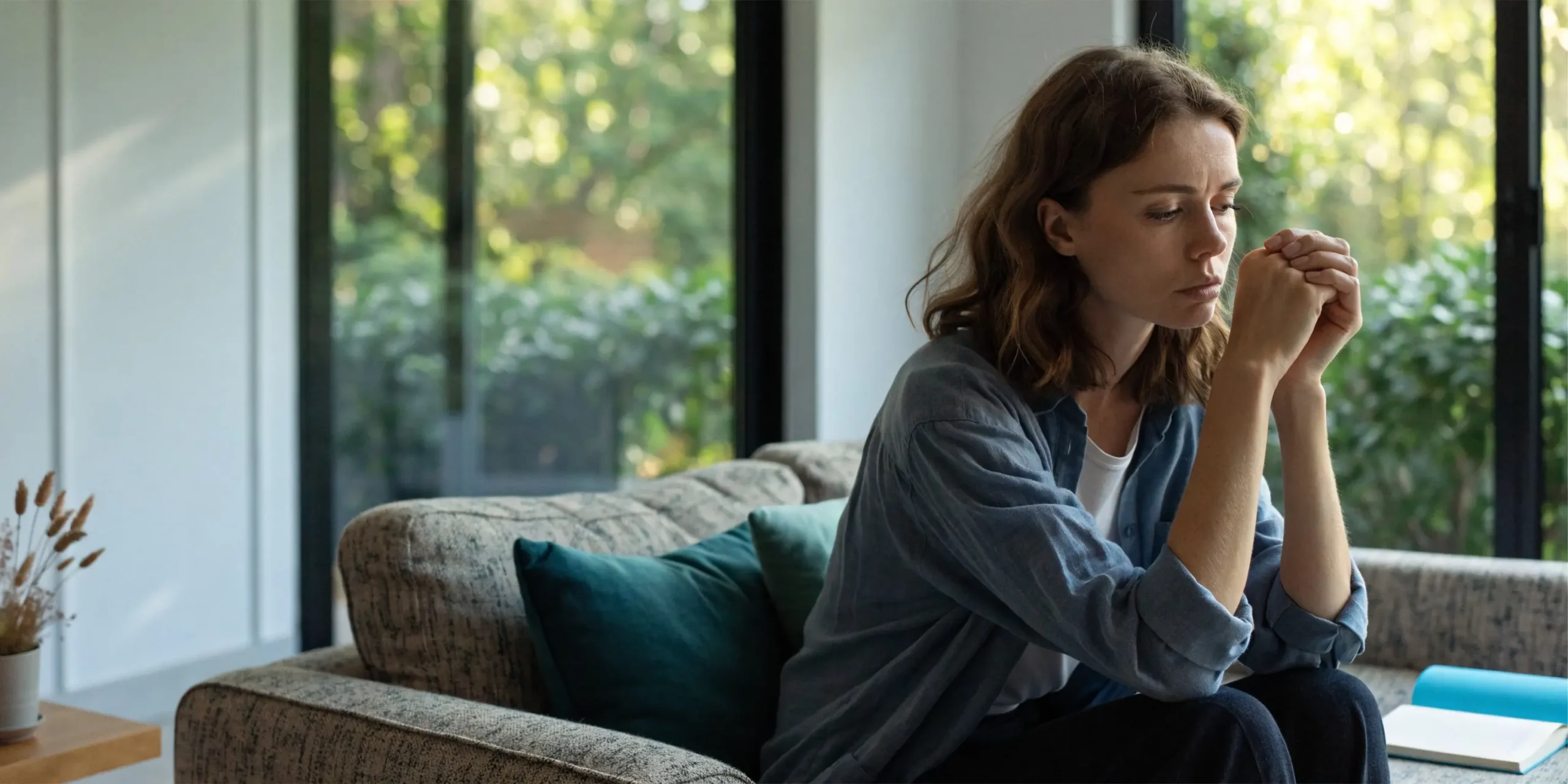 Adult experiencing common symptoms of depression
