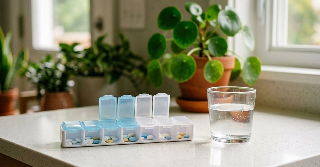 Daily psychiatric medication management routine, Texas patient